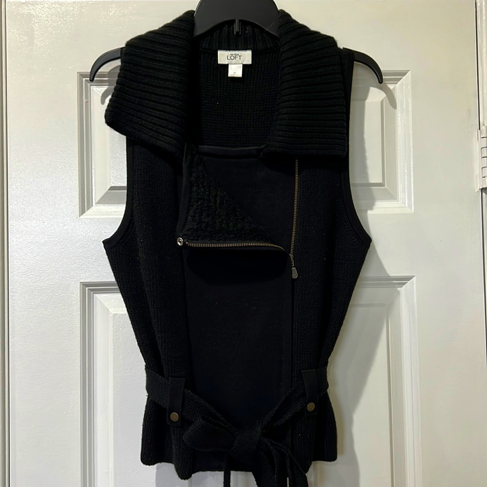 Loft zip up Sweater Vest